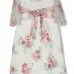 Платье с цветочной аппликацией
