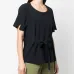 Блузка с короткими рукавами и круглым вырезом