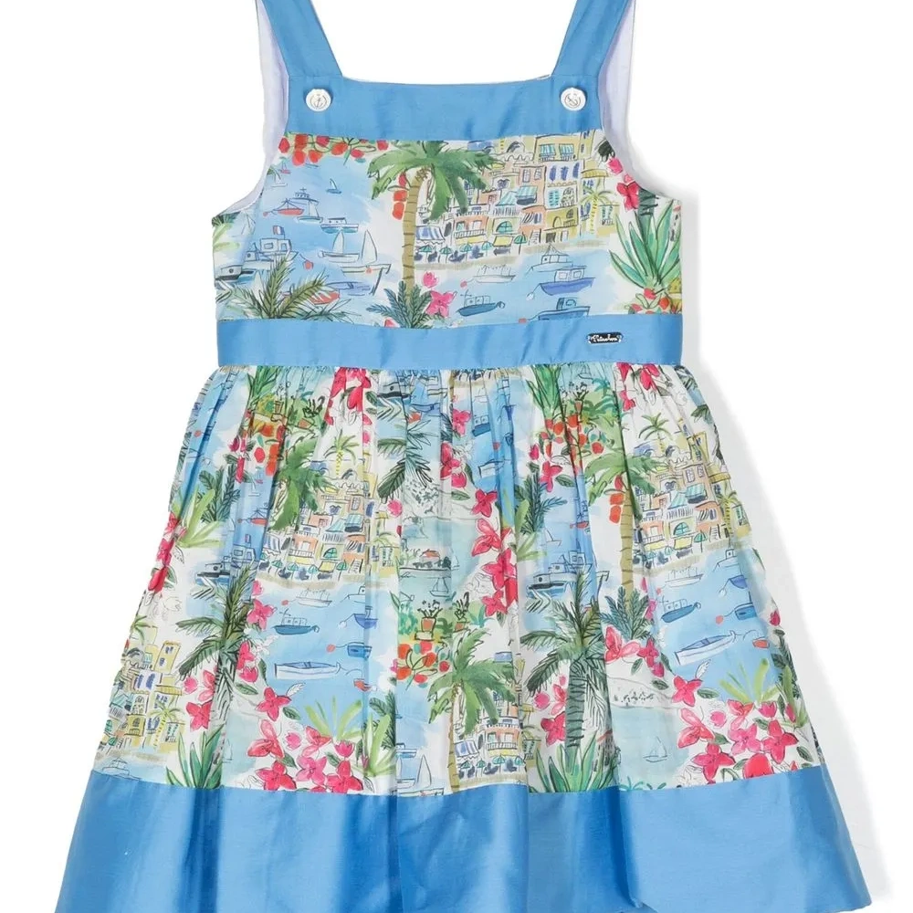 Расклешенное платье с принтом Sea Liberty