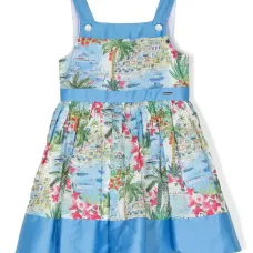 Расклешенное платье с принтом Sea Liberty