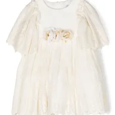 Кружевное платье с короткими рукавами Кружевное платье с короткими рукавами