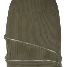 Юбка в рубчик с молниями