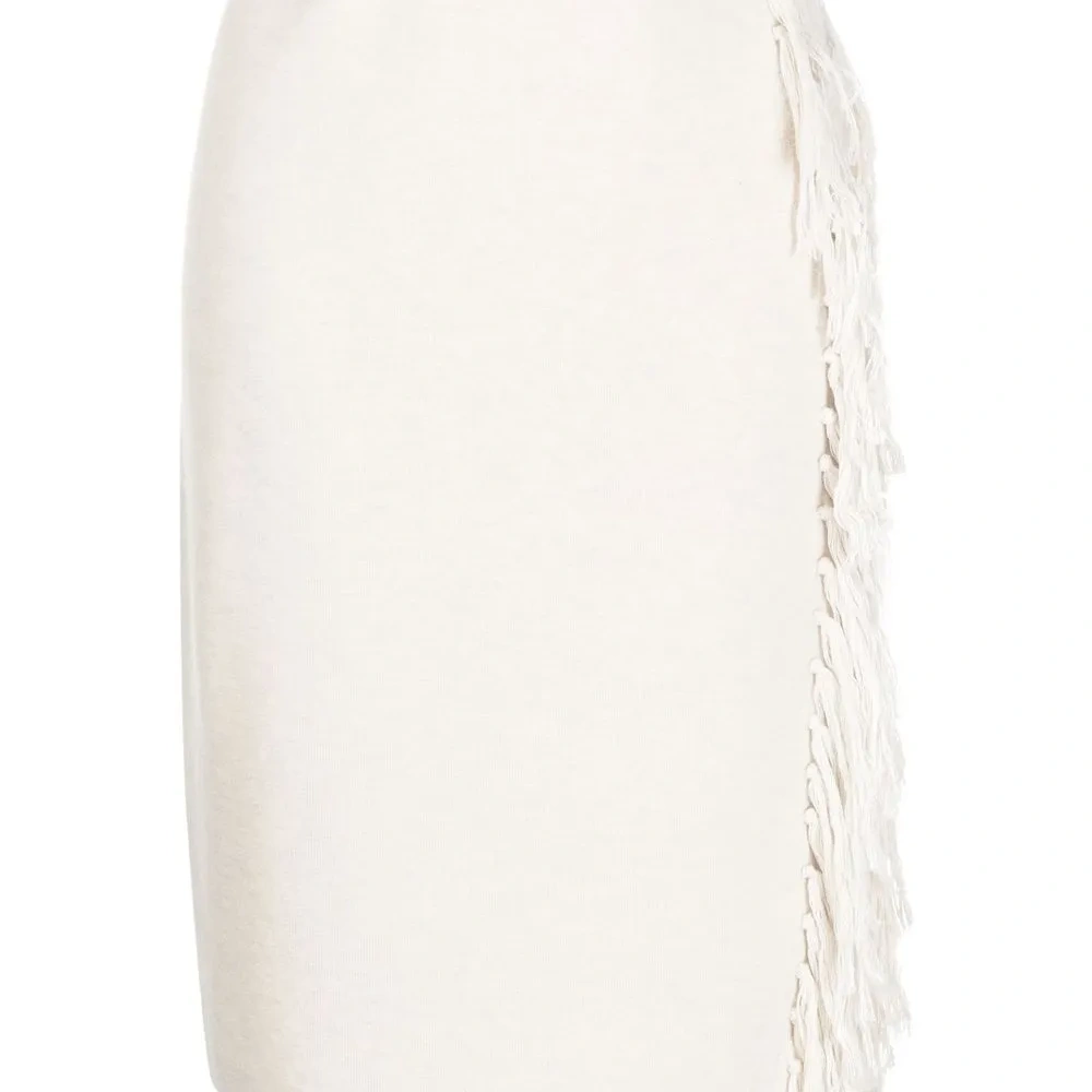 Платье миди с бахромой