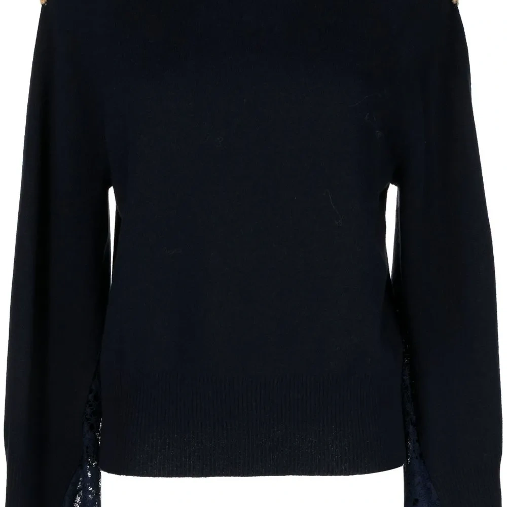 Толстовка с цветочным кружевом