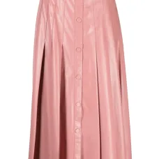 Юбка миди из искусственной кожи