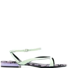 Сандалии Sr Aracne со змеиным принтом