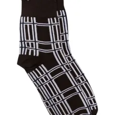 Жаккардовые носки в клетку