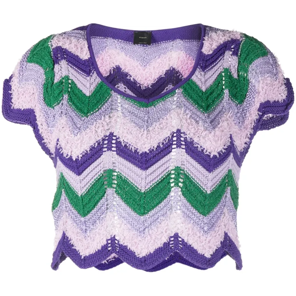 Укороченный топ в технике кроше