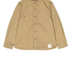 Button-up long-sleeved shirt