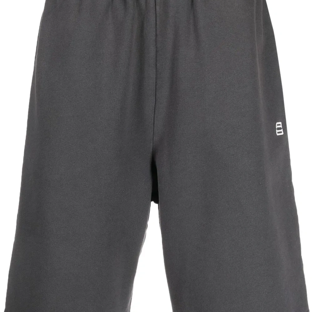 Logo-print elasticated track shorts