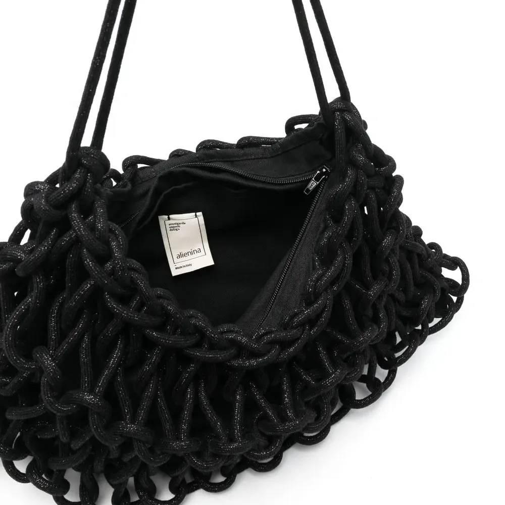 Плетеная сумка на плечо Nadia