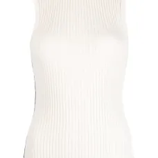 Топ в рубчик без рукавов