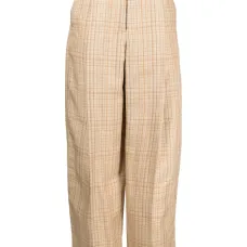 Широкие брюки в клетку