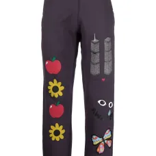 спортивные брюки с графичным принтом