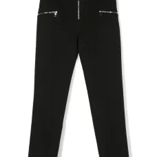 Брюки прямого кроя с завышенной талией