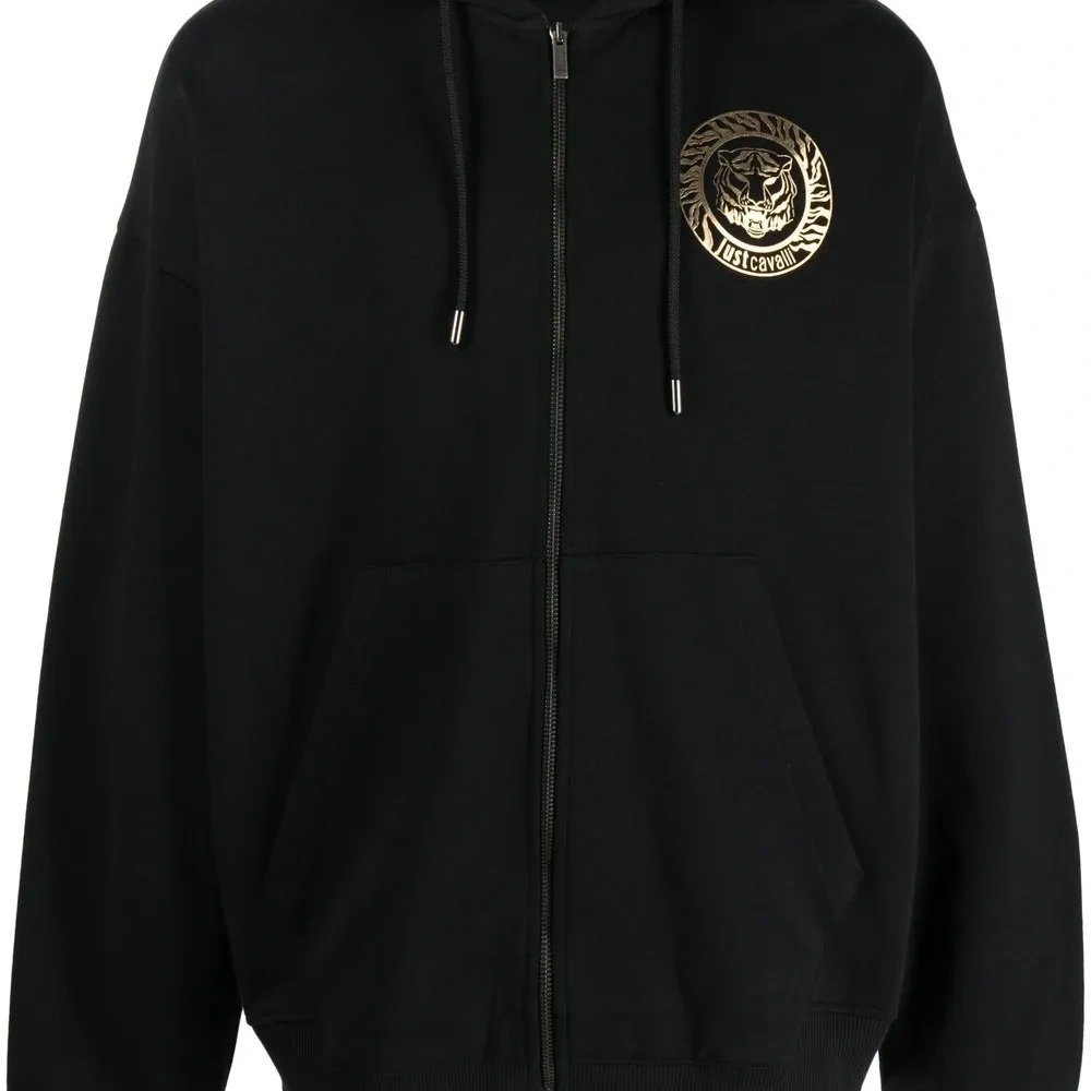 Logo-print cotton hoodie