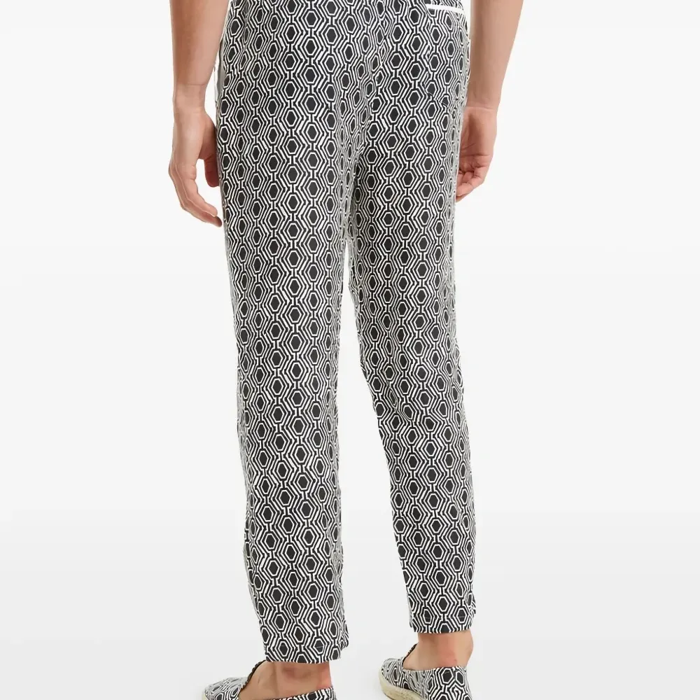 Брюки с геометрическим узором