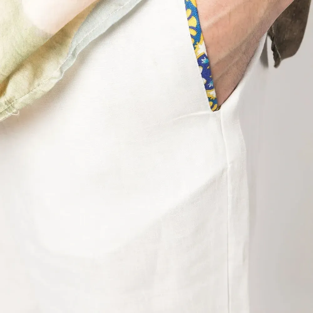 Прямые брюки с кулиской