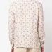 Рубашка с длинными рукавами и геометричным принтом