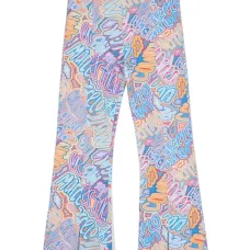 Расклешенные брюки с логотипом