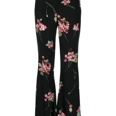 Широкие брюки с цветочным принтом Широкие брюки с цветочным принтом