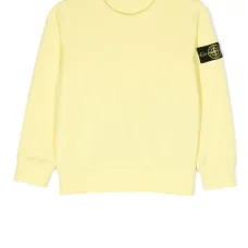 Compass-patch crew-neck sweatshirt