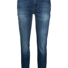 Укороченные джинсы средней посадки