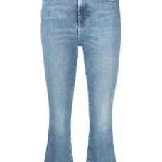 Расклешенные укороченные джинсы