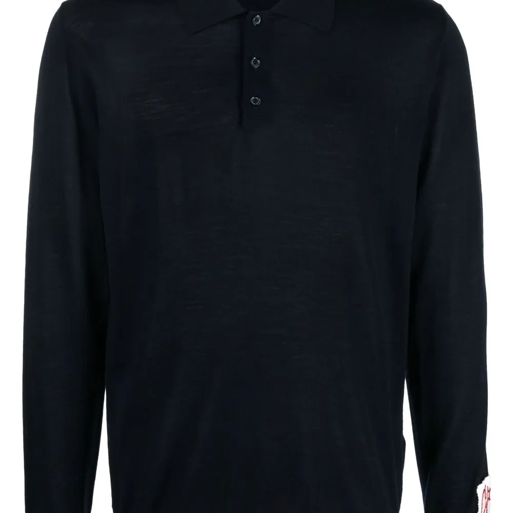 Рубашка поло из необработанной шерсти