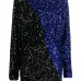 Two-tone sequin minidress