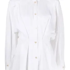 Рубашка с присборенной талией