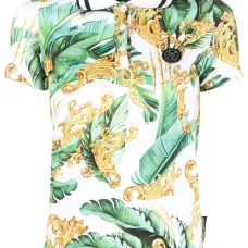 Рубашка поло с цветочным принтом