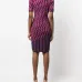Zig-zag intarsia-knit dress