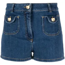Джинсовые шорты с пуговицами