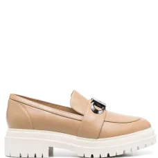 Parker logo-plaque leather loafers