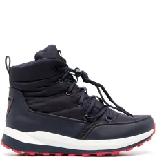 Дутые ботинки с нашивкой-логотипом