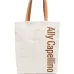 logo-print tote bag
