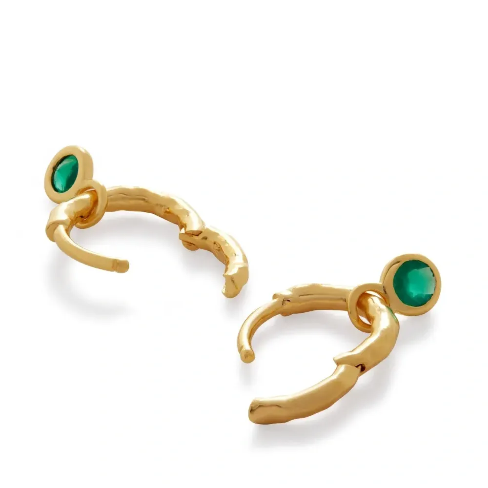 Серьги-хагги с ониксами