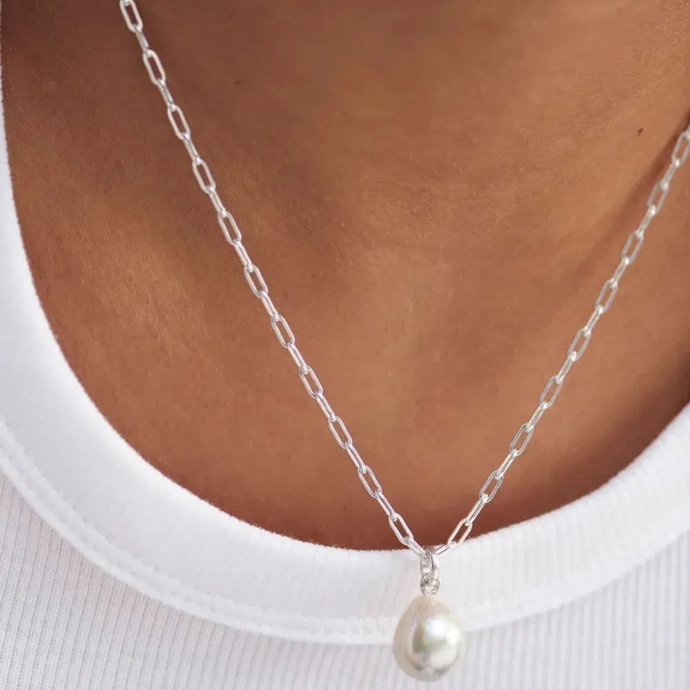 Серебряная цепочка на шею