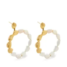 Серьги-подвески с перламутром