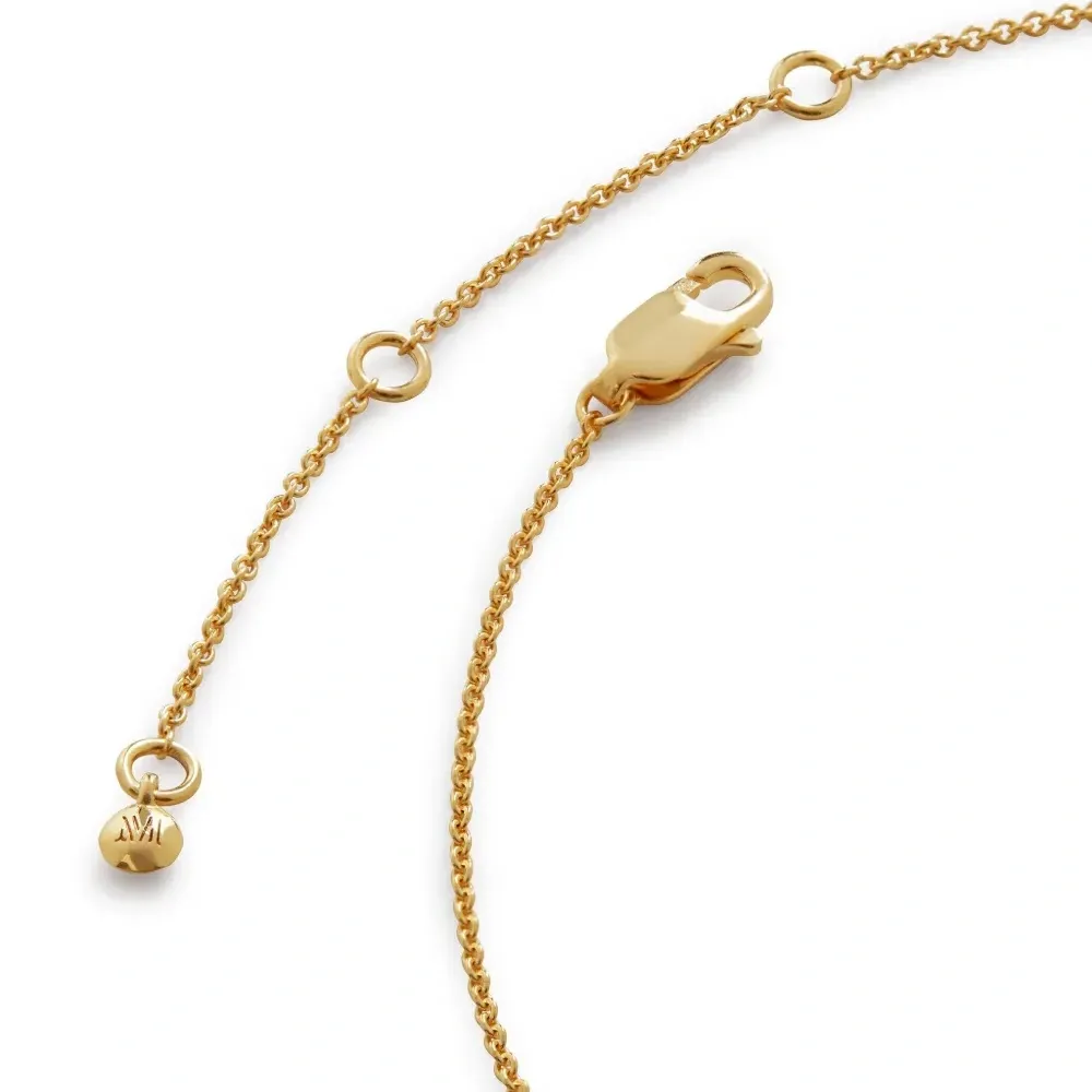 Позолоченное колье с подвеской R