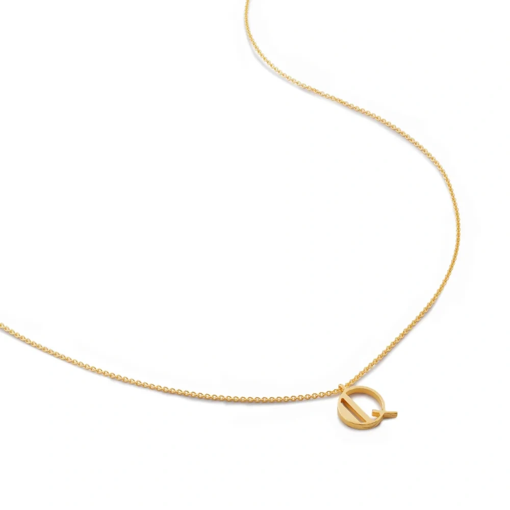 Колье с подвеской Alphabet Q