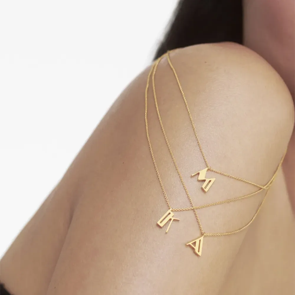 Колье с подвеской Alphabet K