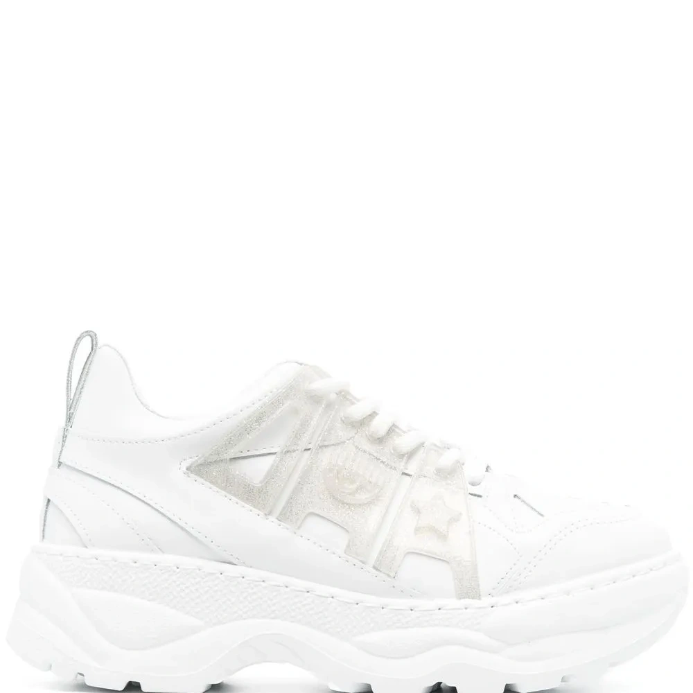 Tonal panelled sneakers