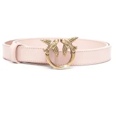 Love Berry logo-plaque leather belt