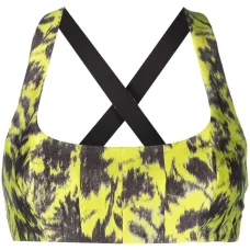 Топ-бралетт с перекрестными ремешками и цветочным принтом Топ-бралетт с перекрестными ремешками и цветочным принтом