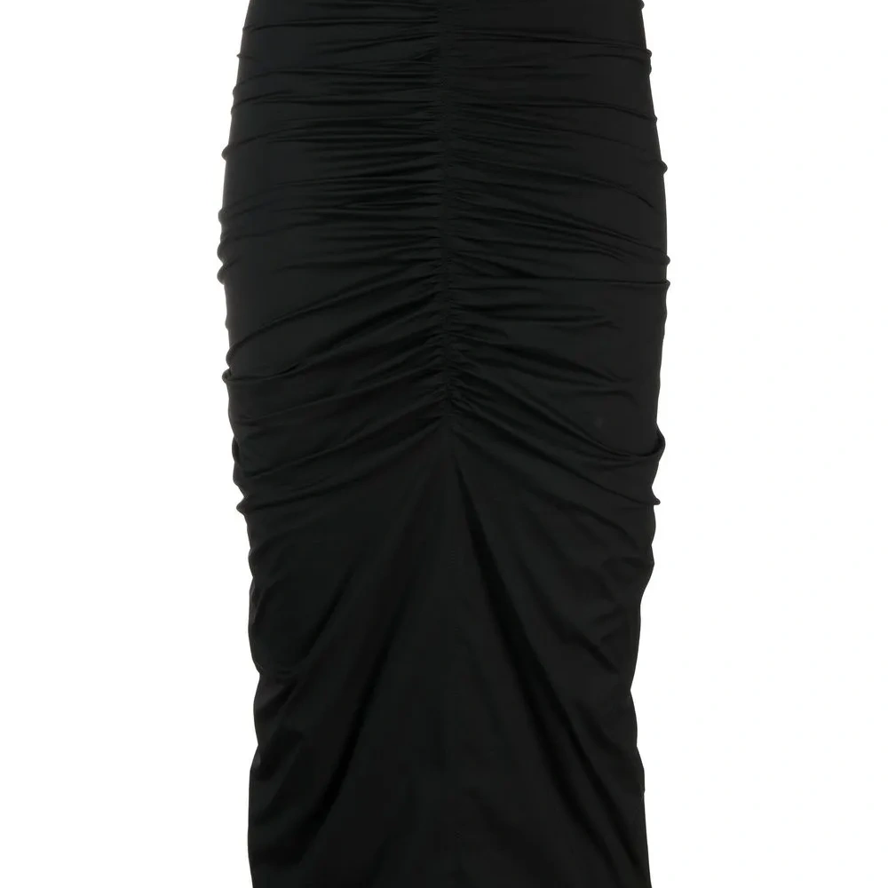 Юбка миди со сборками