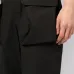 Flap-pocket straight-leg trousers
