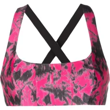 Топ-бралетт с перекрестными ремешками и цветочным принтом Топ-бралетт с перекрестными ремешками и цветочным принтом