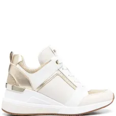 Wedge-heel lace-up sneakers